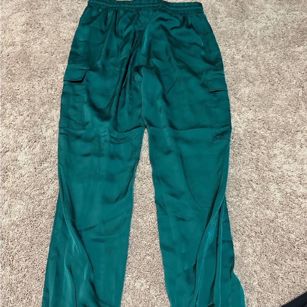 Francesca's Collections Teal Track Pants